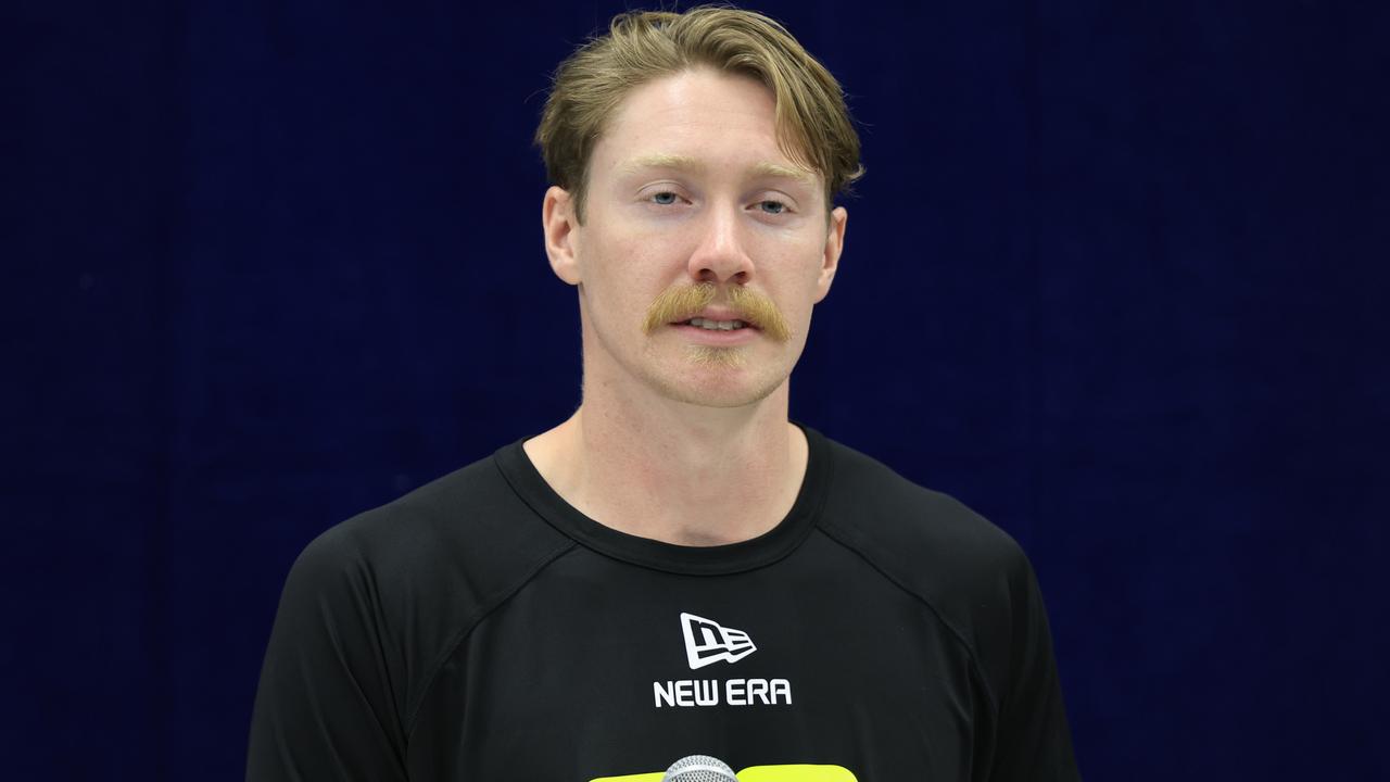 Jeremy Crawshaw at the NFl Combine. Photo by Justin Casterline/Getty Images.