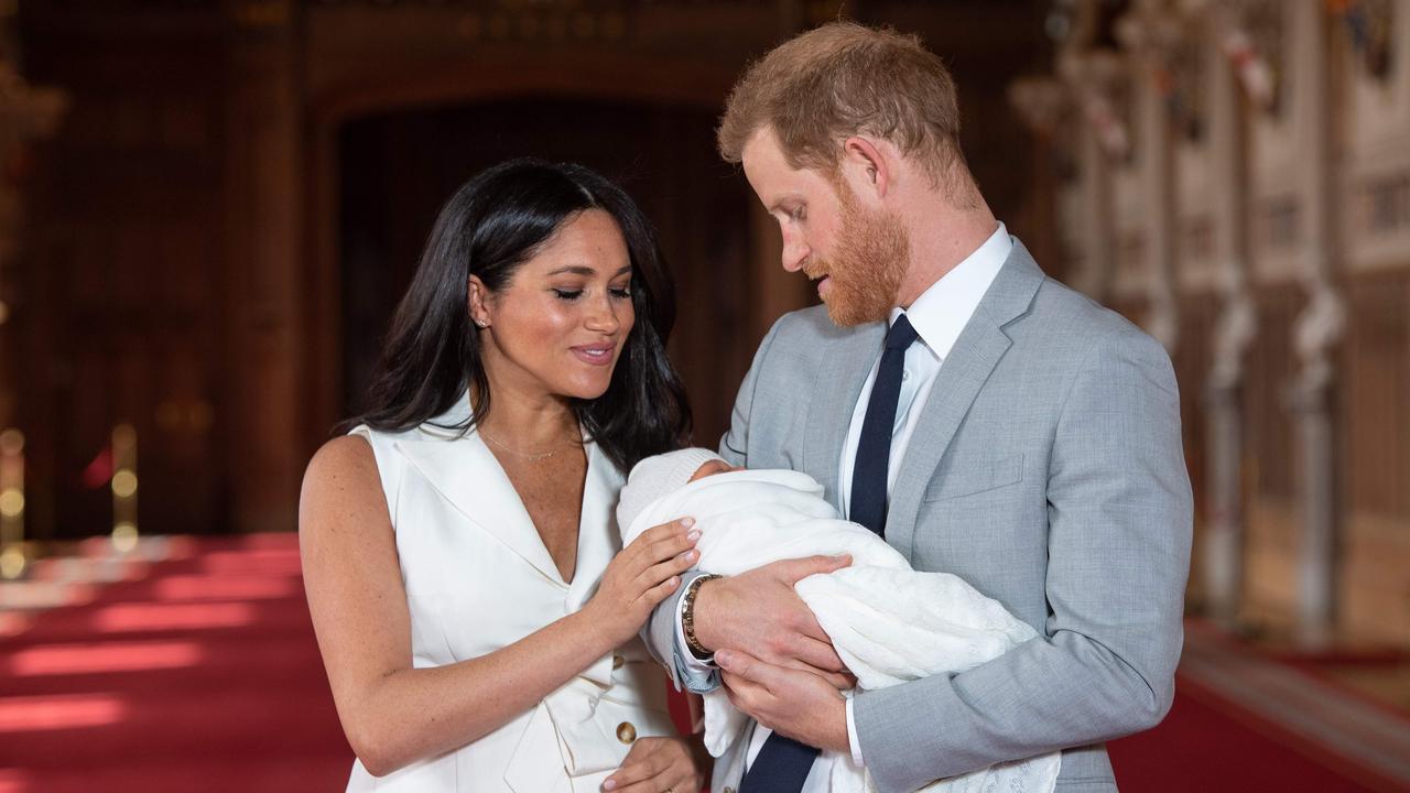 Meghan accused two people of discussing Archie’s skin colour, a book is set to reveal. Picture: Dominic Lipinski/POOL/AFP