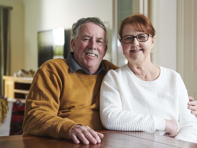 Yvonne and Leigh Wilson are being featured in the Medibank Home Program campaign after Yvonne  started dialysis at home treatments. Picture: Supplied