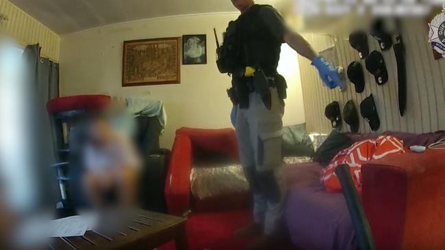 Major and Organised Crime Squad officers raided a Cairns North house on Sunday, May 25. Picture: Queensland Police