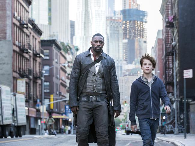 The Gunslinger crosses over to our world to protect a boy (played by Tom Taylor) with powerful psychic abilities in The Dark Tower. Picture: Sony Pictures