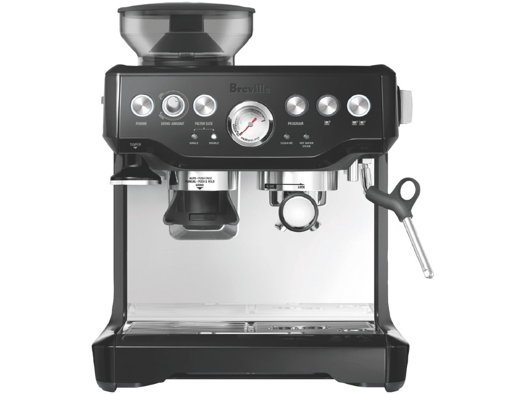 Breville Barista Express in Salted Liquorice. Picture: The Good Guys.