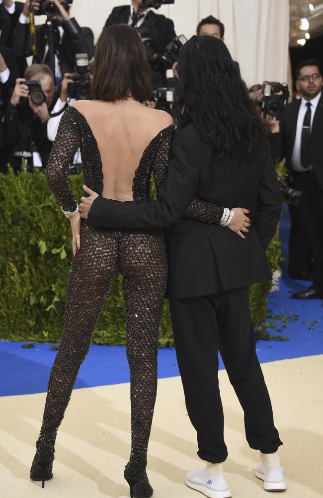 Alexander Wang, right, and Bella Hadid attend The Metropolitan Museum of Art's Costume Institute benefit gala in New York. Photo by Evan Agostini/Invision/AP