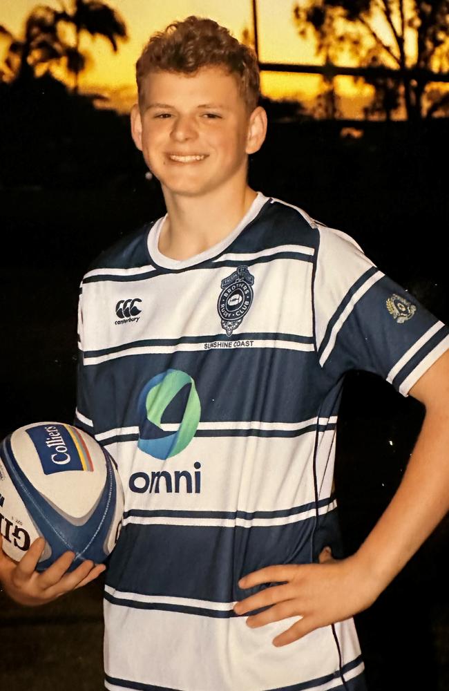 Sunshine Coast junior rugby union talent Sebastian Goulton.