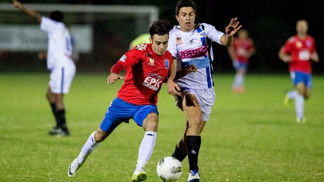 Nikola Mileusnic in action for SA club White City in 2014.