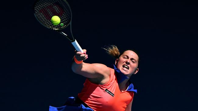 Latvia's Jelena Ostapenko.