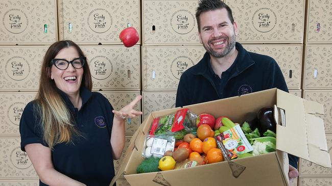 Number 8: Simon and Izzy Javor from Early ‘n’ Fresh, Knoxfield. Picture: Ian Currie