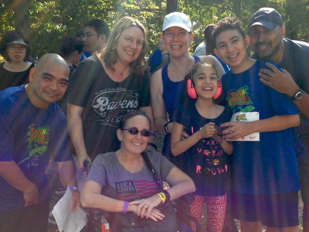 Mary Catherine with her friends and family in September 2017. Picture: Media Drum World / Australscope