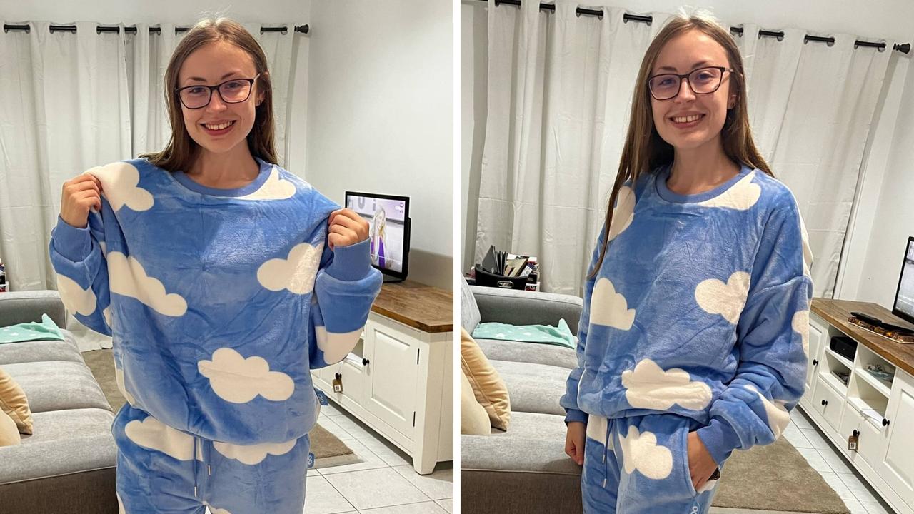 Both the jumper and pants fit Rosalyn to a tee. Picture: Rosalyn Fannin / news.com.au checkout.
