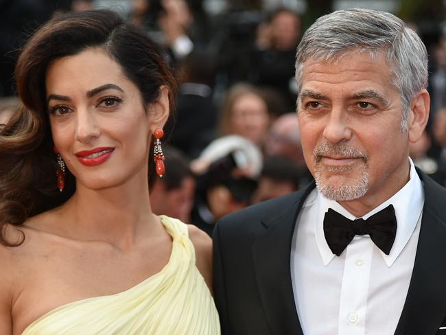 US actor George Clooney and his wife Amal Clooney. Picture: AFP/Alberto Pizzoli