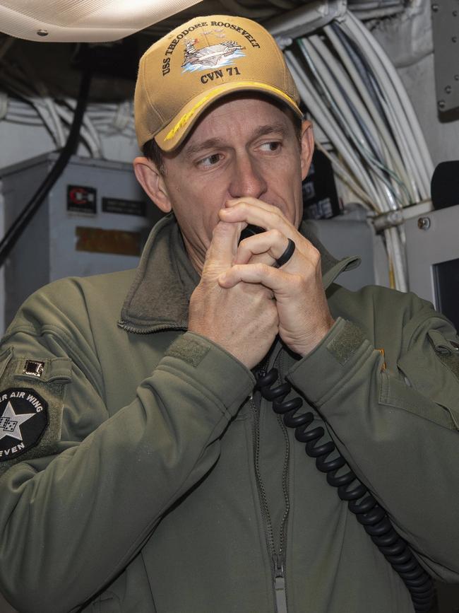 US Navy Captain Brett Crozier. Picture: US Navy/AP