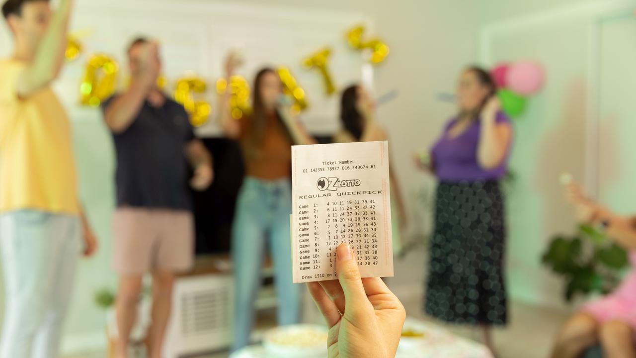 A hardworking father said he is “still shaking” after an early morning call changed his family’s life forever thanks to a massive lotto win. Picture: Supplied