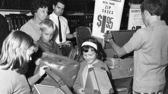 Bargain hunters converged on Cox-Foys in Rundle Street for the opening of its summer sale in December 1968.