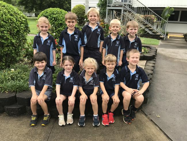 Koumala State School Prep class of 2024: Seated (L-R): Spencer K., Isabelle R., Gwen B., Reggie A., Miles V. Standing: Mia M., Fletcher S., Jaydan C., Thomas H., Tobias H.