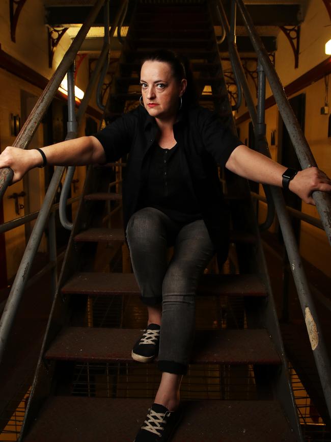 Peta Banks, pictured in Wing 6 of Parramatta Gaol.