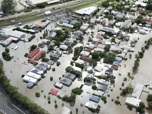 Flooding in Brisbane and Ipswich. Picture: Liam Kidston