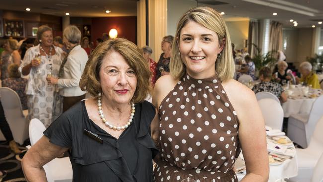 Lyn Dayas with her daughter Lauren Phillips at an International Women's Day lunch hosted by Zonta Club of Toowoomba at Picnic Point, Friday, March 5, 2021. Picture: Kevin Farmer