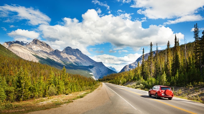 road and mountain