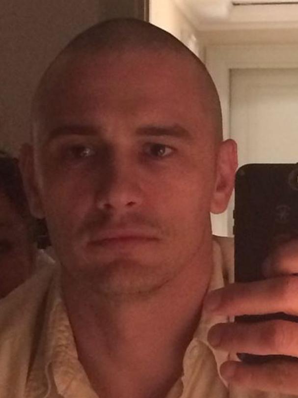 James Franco without hair. Picture: Instagram