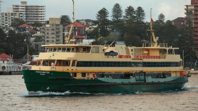 The Manly Ferry on Sydney Harbour.  Picture: Justin Lloyd.