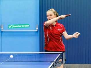 EYES ON THE PRIZE: Tayla Scott brought her A-Game to the recent 2019 Queensland Junior Table Tennis Championships. Picture: Contributed