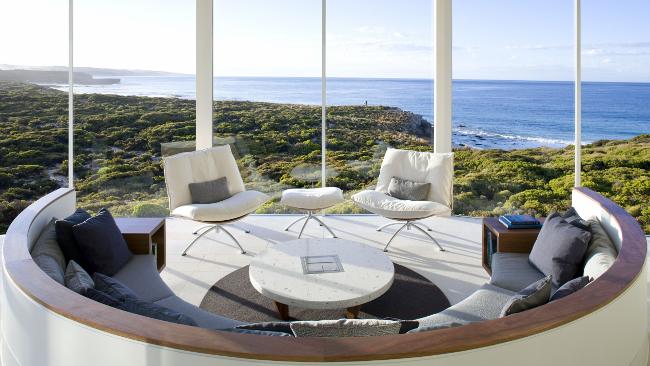 Stunning views from Southern Ocean Lodge on Kangaroo Island in South Australia. Picture: Escape