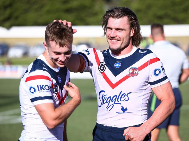 Sam Walker hates tackling Angus Crichton. Picture: David Hossack/NRL Photos