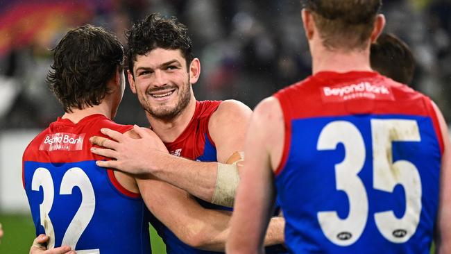 Angus Brayshaw played as a permanent midfielder against the Dockers. Picture: Getty Images