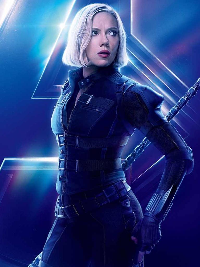 Natasha’s character poster in Infinity War.