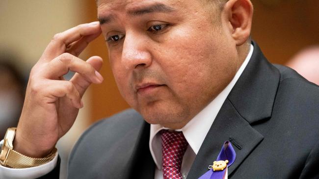 Pediatrician Roy Guerrero testifies to the House Oversight and Reform Committee hearing on gun violence on Capitol Hill in Washington, DC, on June 8, 2022. Picture: Stefani Reynolds/Pool/AFP