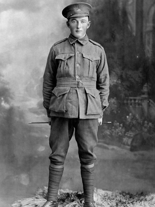 Allan Marlow (pictured) and his twin brother Percy served in WWI and returned home.