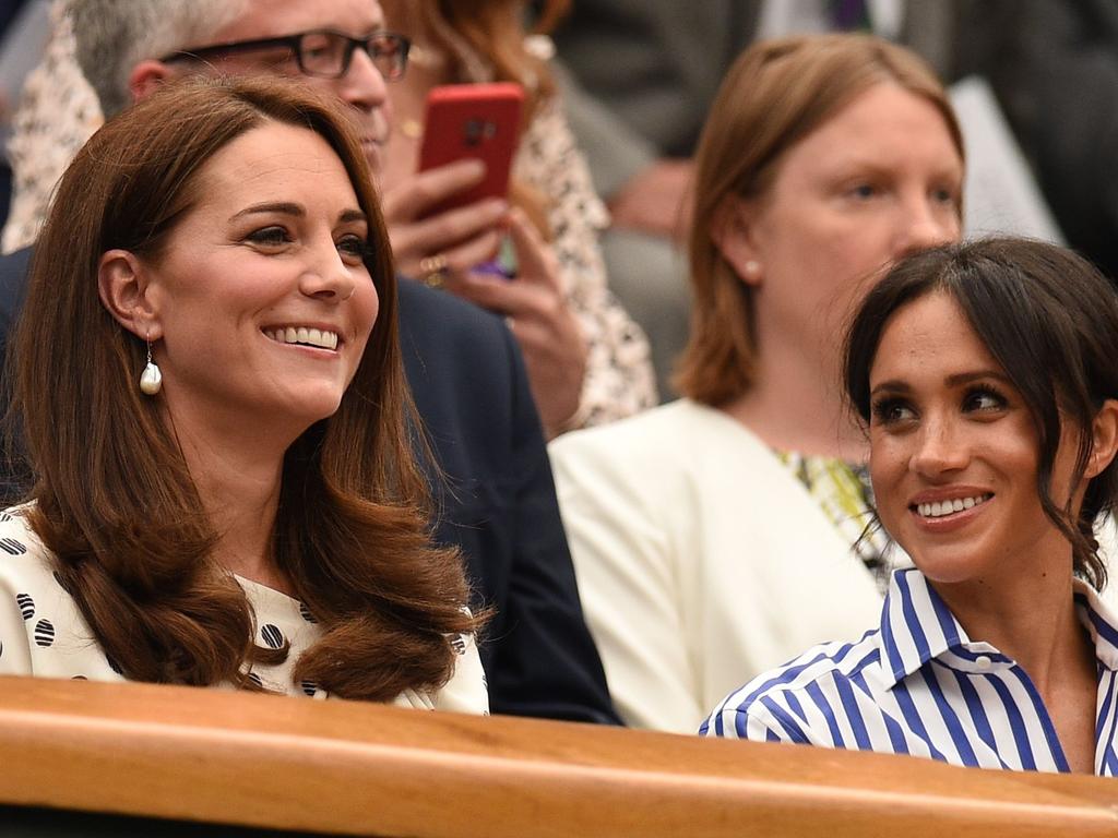 Last year, Kate and Meghan put on a united front at Wimbledon. Picture: Oli Scarff/AFP