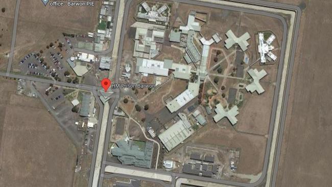 Barwon Prison inmates are among those who qualify for “long term illness” payments. Source: Google maps