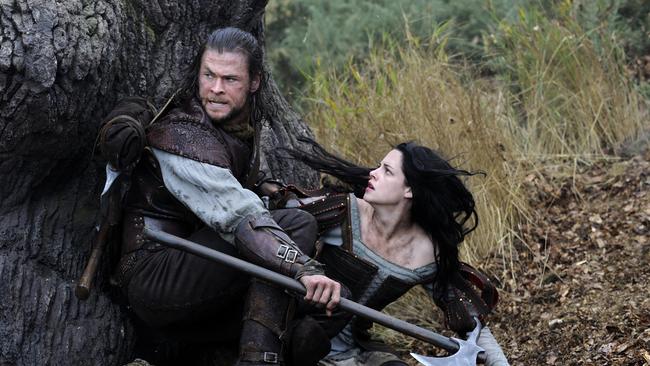 Chris Hemsworth and Kristen Stewart in Snow White and the Huntsman.