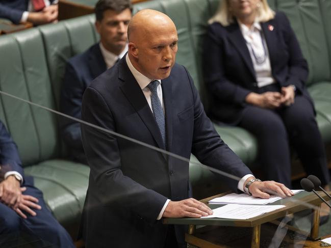 Opposition leader Peter Dutton said the budget has failed to deliver on election promises. Picture: Getty Images