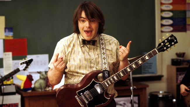 Teacher Dewey Finn (played by Jack Black) taught the kids of his class the ins and outs of truly great music. Picture: supplied