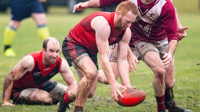 Bothwell's Will Campbell playing in the 2024 ODFA Grand Final on August 17, 2024. Picture: Linda Higginson/Solstice Digital.