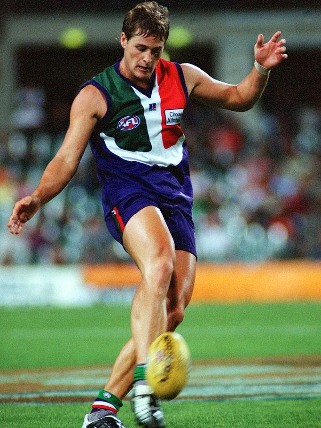 Trent Croad played 38 games for the Dockers before being traded back to Hawthorn.