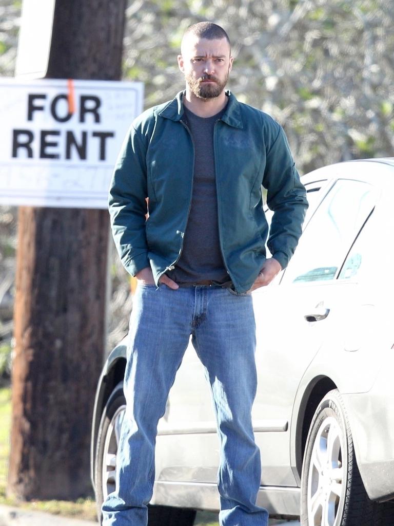 Timberlake on the set of Palmer.. Picture: Patriot Pics / BACKGRID