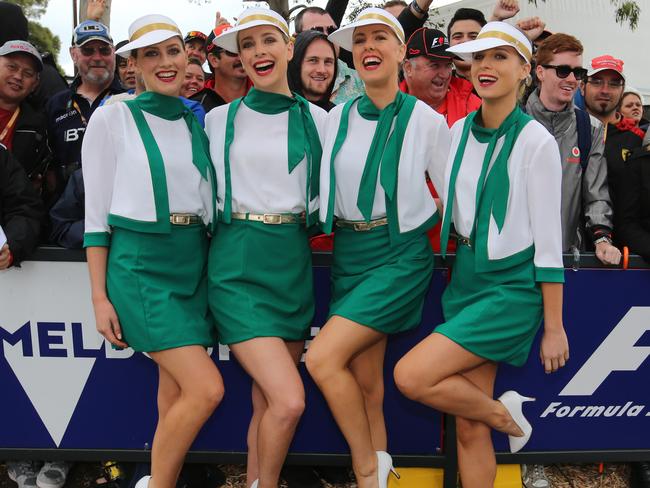 Grid girls have been axed by Formula One. Picture: Alex Coppel.