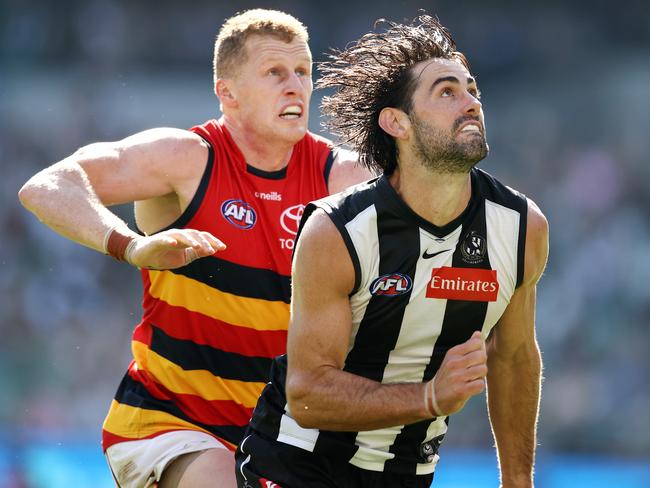 The Crows already have Reilly O’Brien, so do they need Brodie Grundy? Picture: Michael Klein