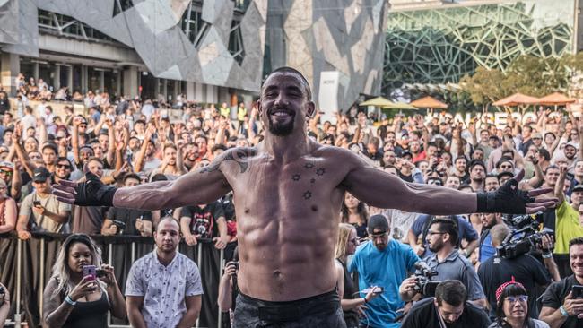 UFC Middleweight champion Robert Whittaker was forced to cancel his headline bout. Picture: Juan Cardenas/UFCANZ