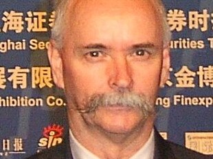 Darwin financial analyst and commentator Daryl Guppy at the China Capital Market Investment Forum in Beijing, September 2007. He gave a keynote speech.