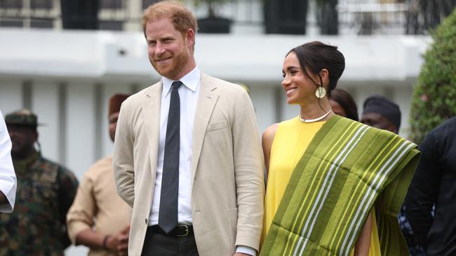 Prince Harry, Duke of Sussex, and Meghan Duchess of Sussex,. Picture: Kola Sulaimon/AFP