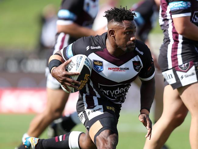 James Segeyaro playing for Blacktown Workers Sea Eagles in 2022. Picture: NRL Photos