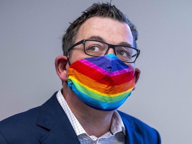 MELBOURNE, AUSTRALIA - NewsWire Photos JULY 11, 2021: Premier Daniel Andrews opens the Victorian Pride Centre in St KildaPicture: NCA NewsWire / David Geraghty