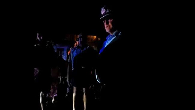 Far North Detective Inspector Kevin Goan addresses the community in the street after a fatal shooting of a man by police in Mareeba on Saturday, March 25, 2023.