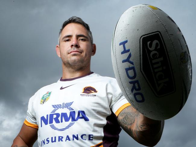 Brisbane Broncos captain Corey Parker. Pic Darren England.