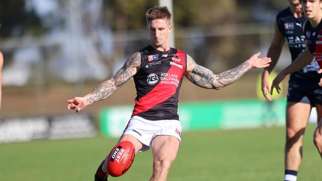 Hamish Hartlett in action for West Adelaide. Picture: Cory Sutton / SANFL