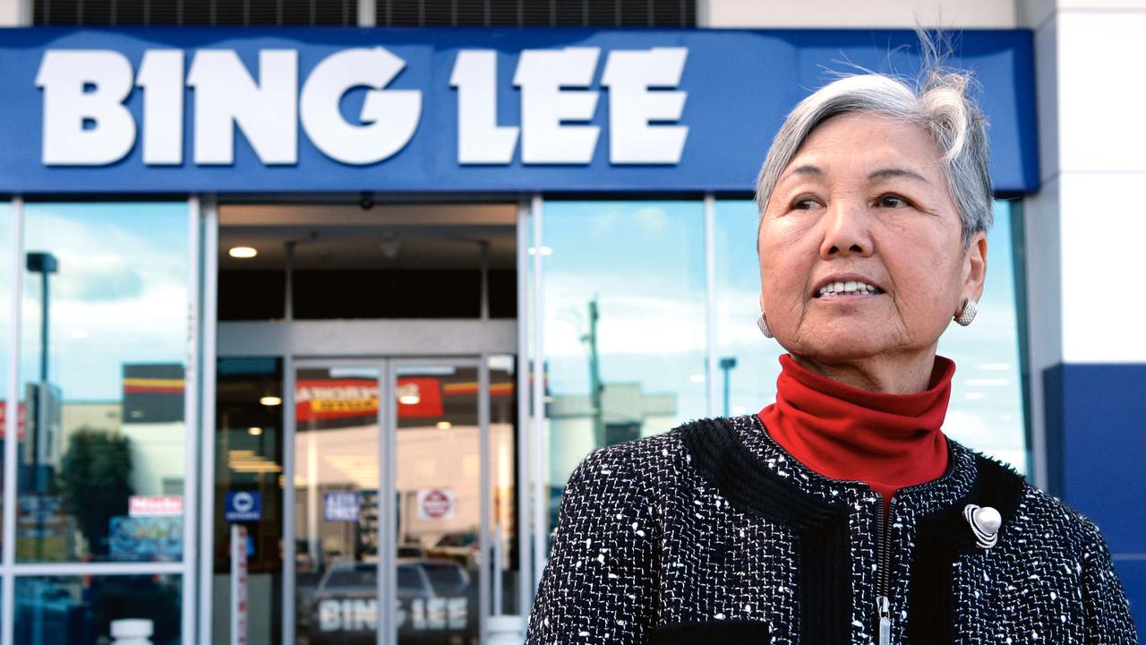 Yenda Lee, chairman of retail chain Bing Lee, at the company's Guildford headquarters and store in western Sydney. Picture: Lea Tracee